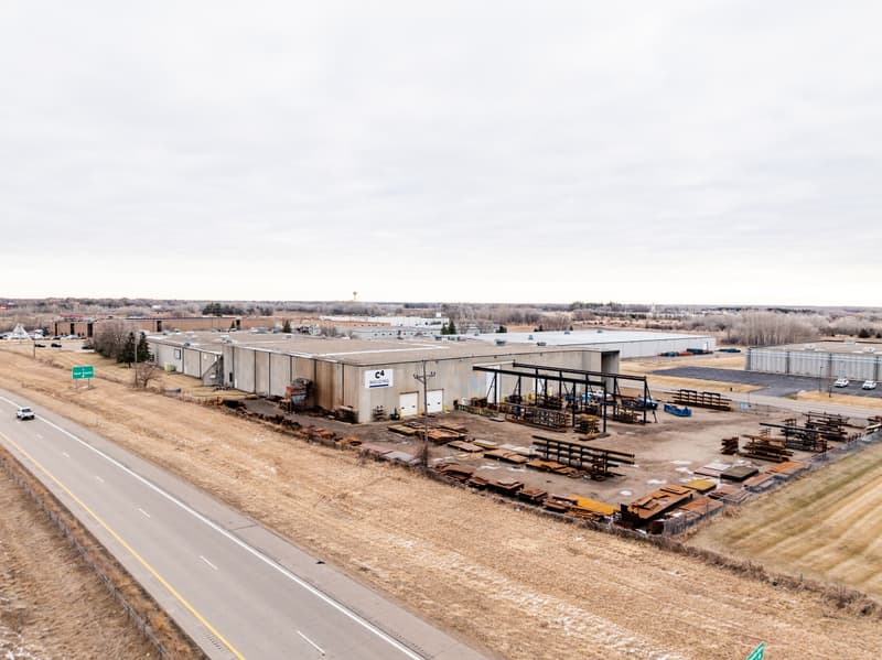 An arial photo of C4 Welding, located in Sauk Rapids, Minnesota.