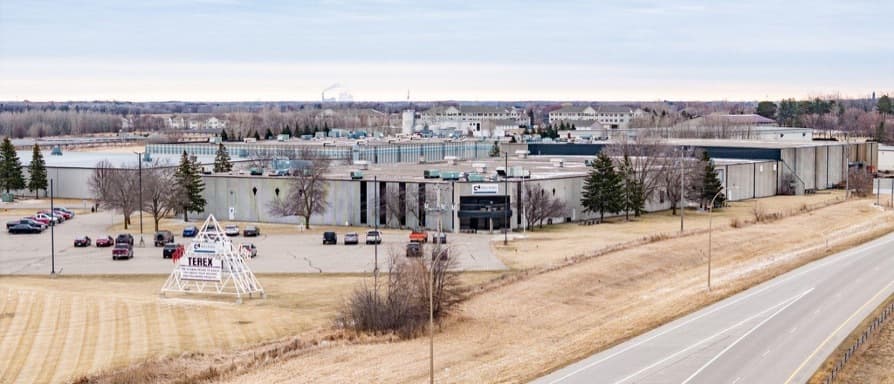 An arial photo of C4 Welding, located in Sauk Rapids, Minnesota.
